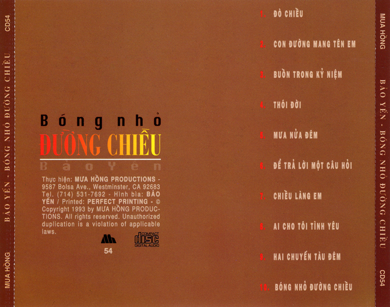 đĩa cd BỘ 7 ĐĨA CD nhạc Bảo Yến 1 (phôi đĩa nhật)