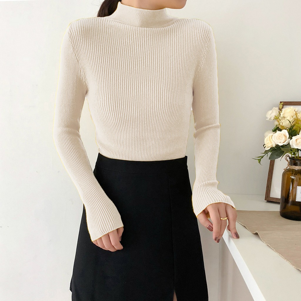 Áo len cổ 3p hàng Quảng Châu