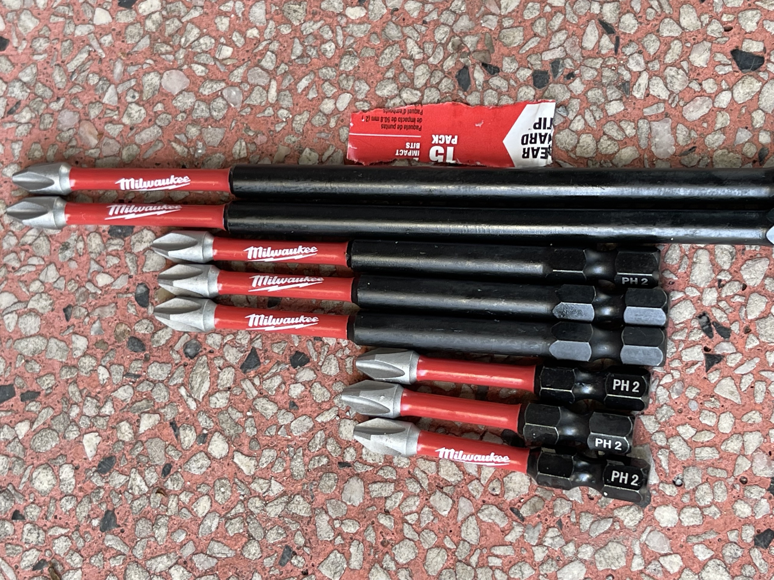 Mũi bắn vít Milwaukee ph2 5cm 9cm 15cm cứng gấp 50 lần mũi thường