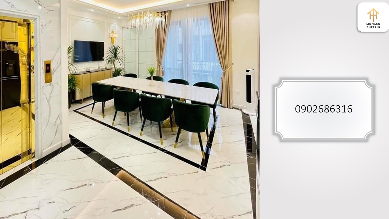Rèm cửa màu Vàng cản nắng cao cấp