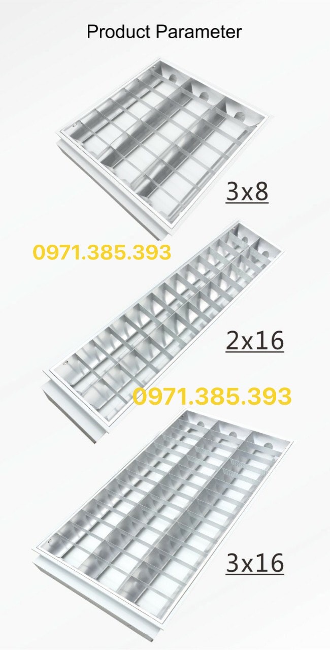 Máng đèn xương cá 300x1200