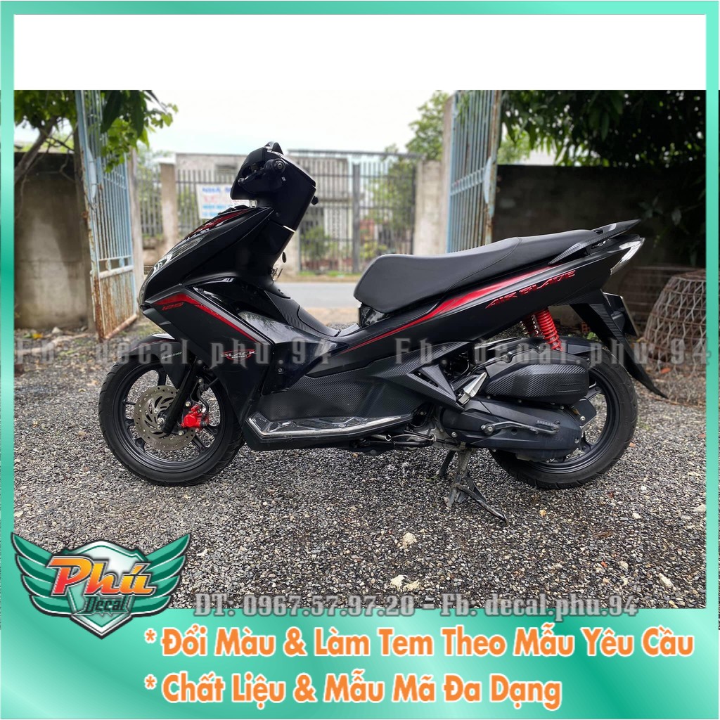 Tem rời air blade 2013 chỉ đỏ đen