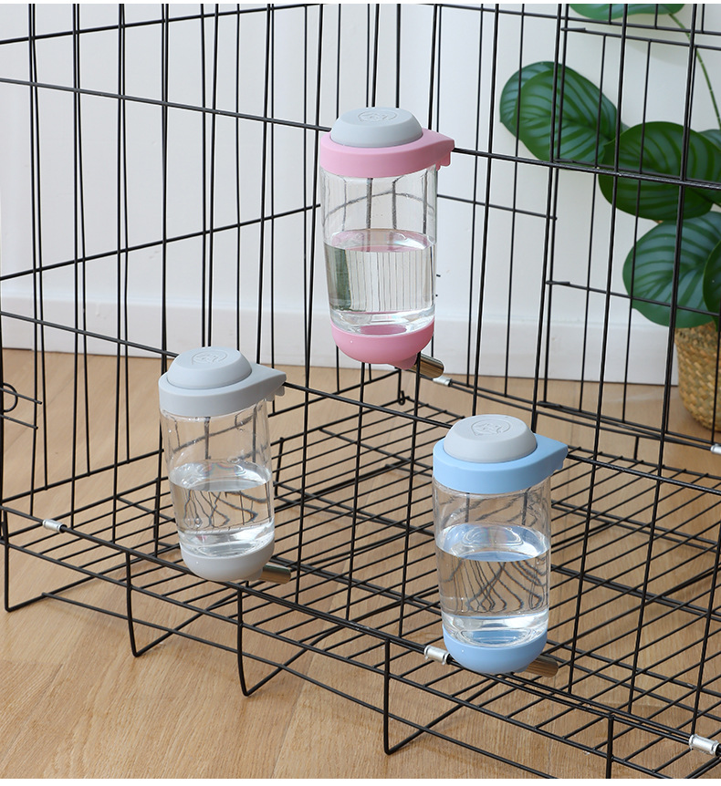 Bình nước gắn chuồng dành cho chó mèo 350ml