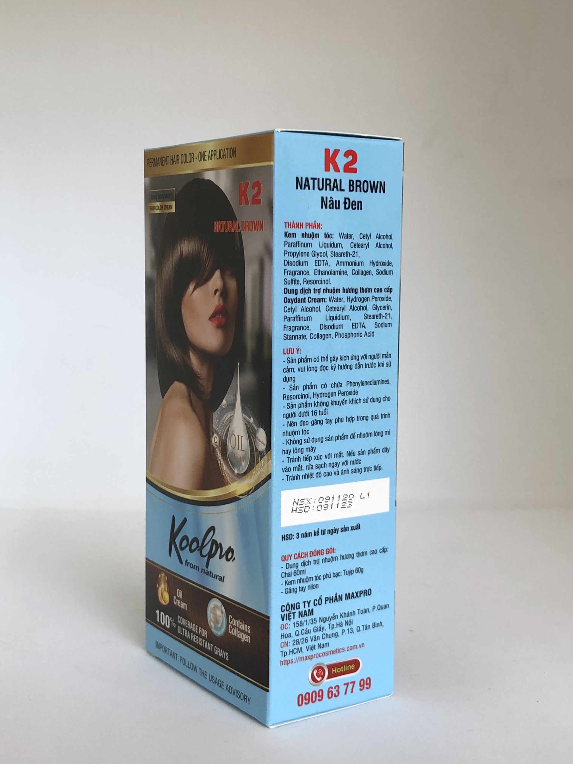[HCM][Nâu Đen] Màu nhuộm phủ bạc KoolPro