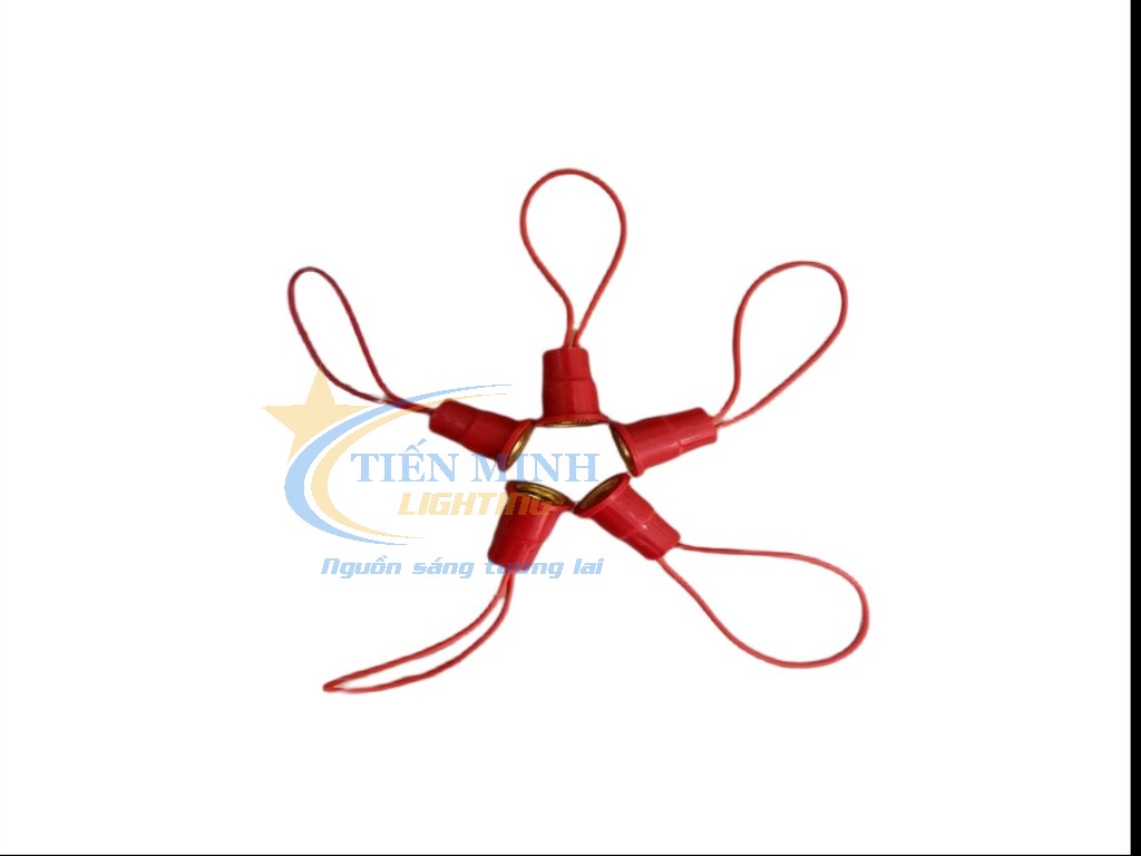Combo 5 đui đèn bóng trái ớt E12 thông dụng, loại mềm & cứng, chất liệu nhựa ABS cao cấp