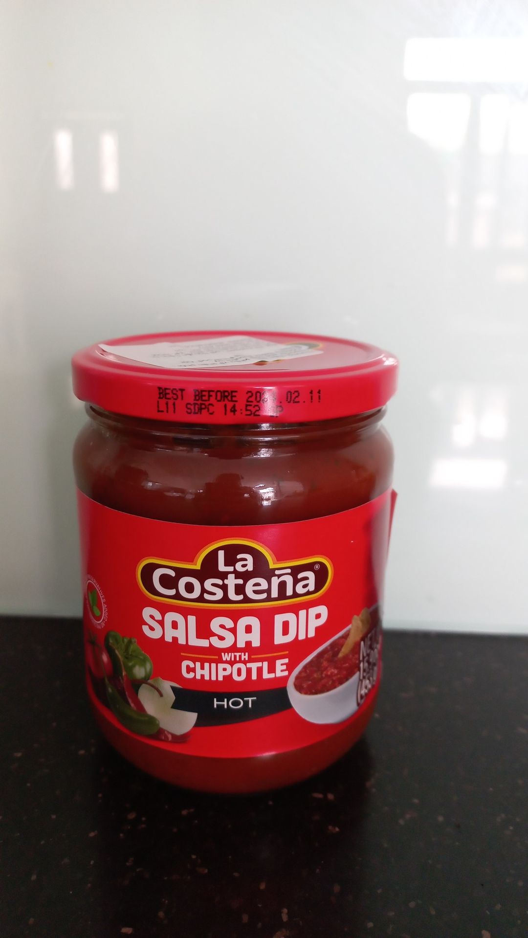 Sốt salsa siêu cay hiệu la costena salsa hot 453g. best before 05/2025