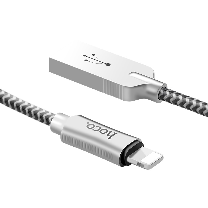 Cáp sạc Lightning dây dù dài 1,2m Hoco U10