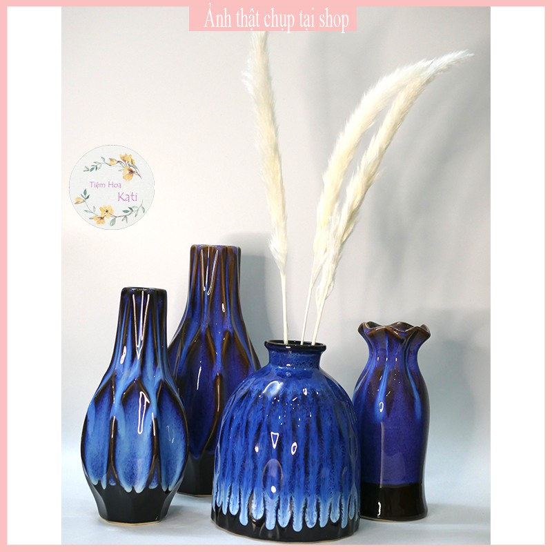 BÌNH GỐM - lọ hoa - gốm trang trí - decor - gốm sứ bát tràng- [205]