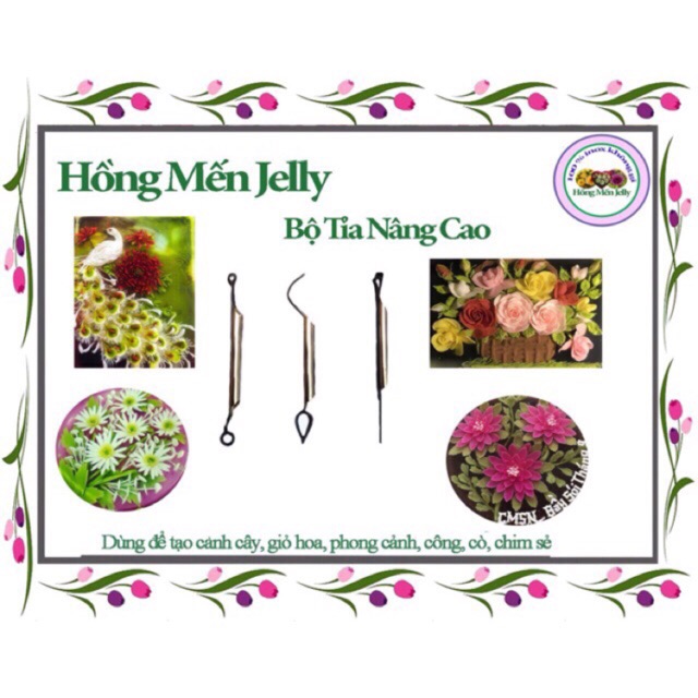 Bộ dụng cụ tỉa nâng cao thạch 3d: tạo hình hoa lá, thú..
