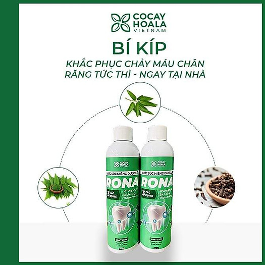 [HCM]Nước súc miệng dược liệu Rona Cocayhoala (150ml)