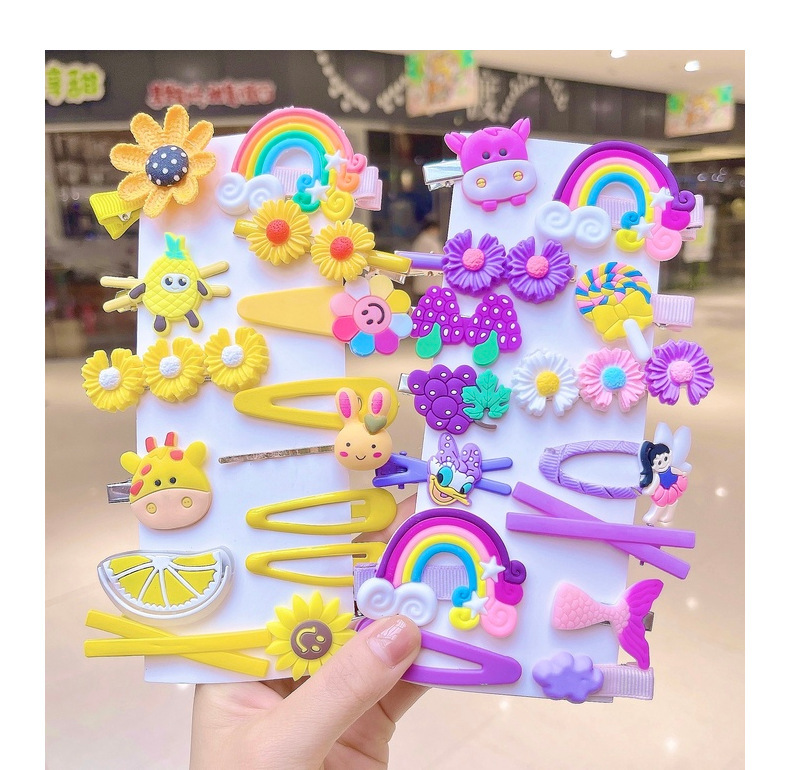 Set kẹp tóc nhựa cho bé gái siêu dễ thương