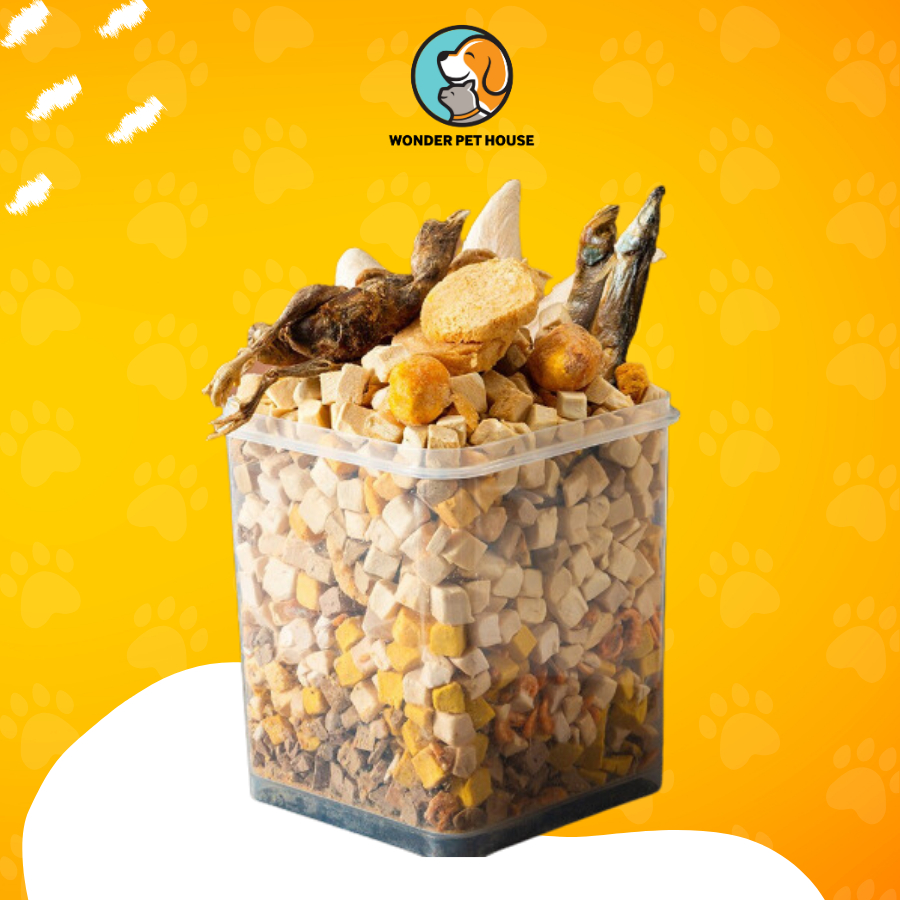 Snack Thịt Sấy Thập Cẩm Cho Chó Mèo 500g