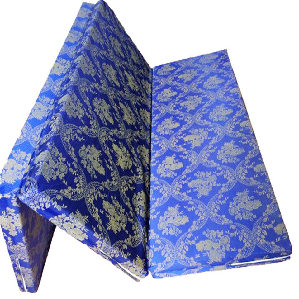 Nệm PE Gấp 3 Hàn Quốc Áo Gấm Valize Cao Cấp. 100x200x5CM