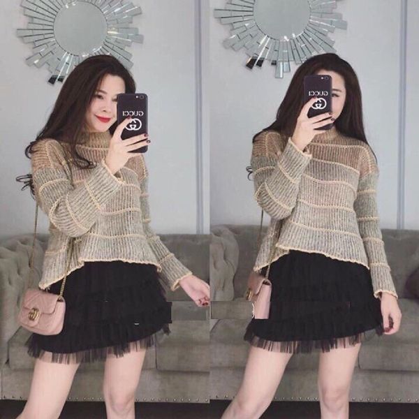 Chân váy ren nhiều tầng búp bê
