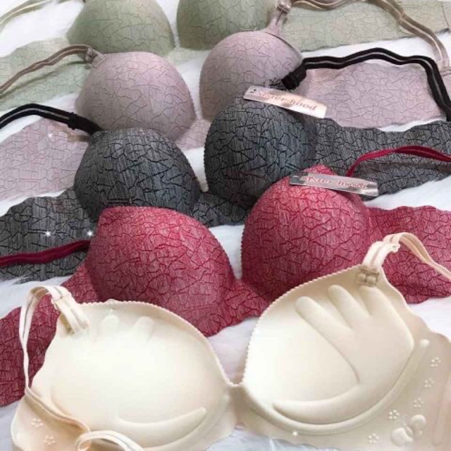 Áo lót su ko gân độn dày 4cm nâng đẩy ngực tuyệt đối
