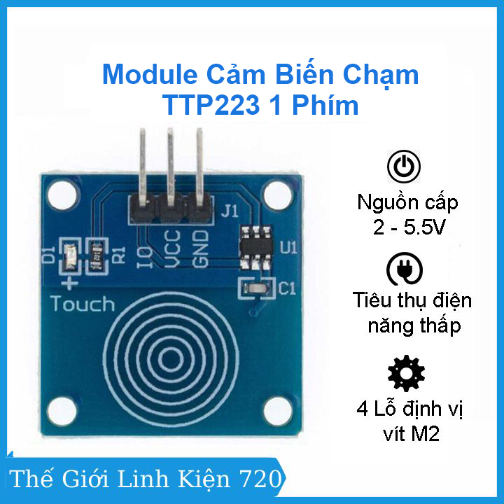 Module cảm biến chạm ttp223 1 phím