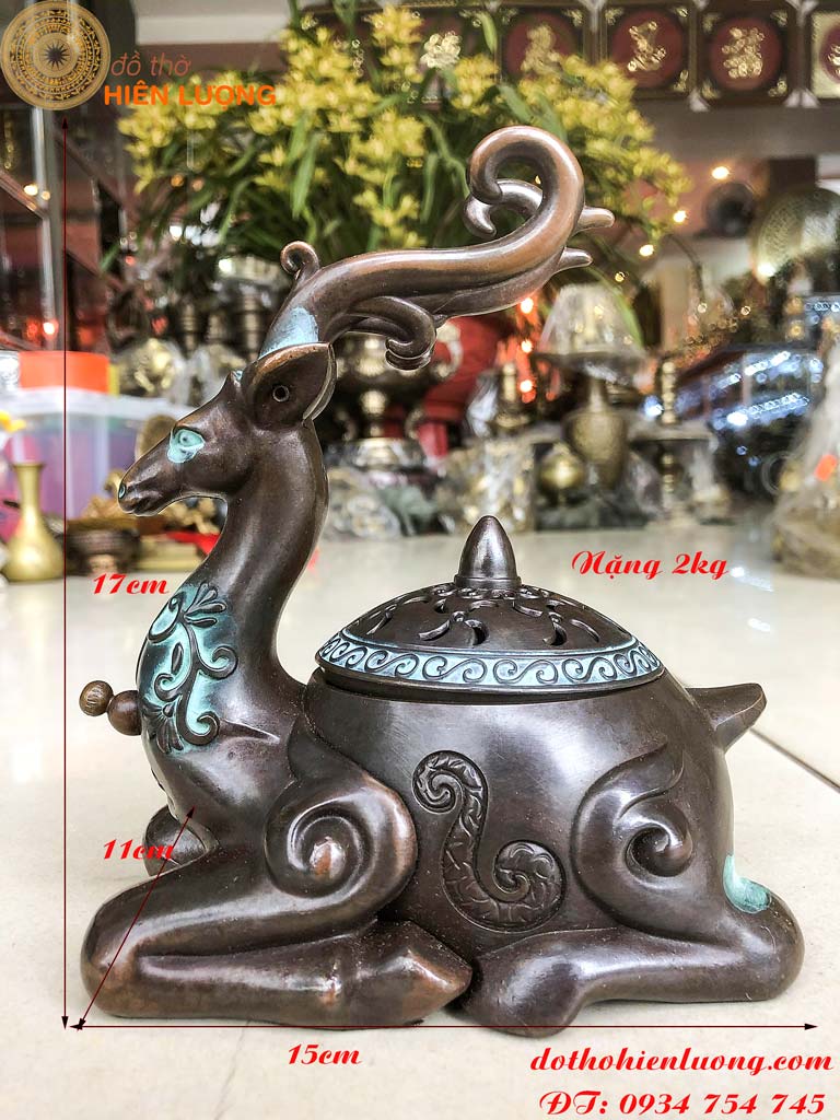 Copper deer + Dragon ruler-bass burner gift