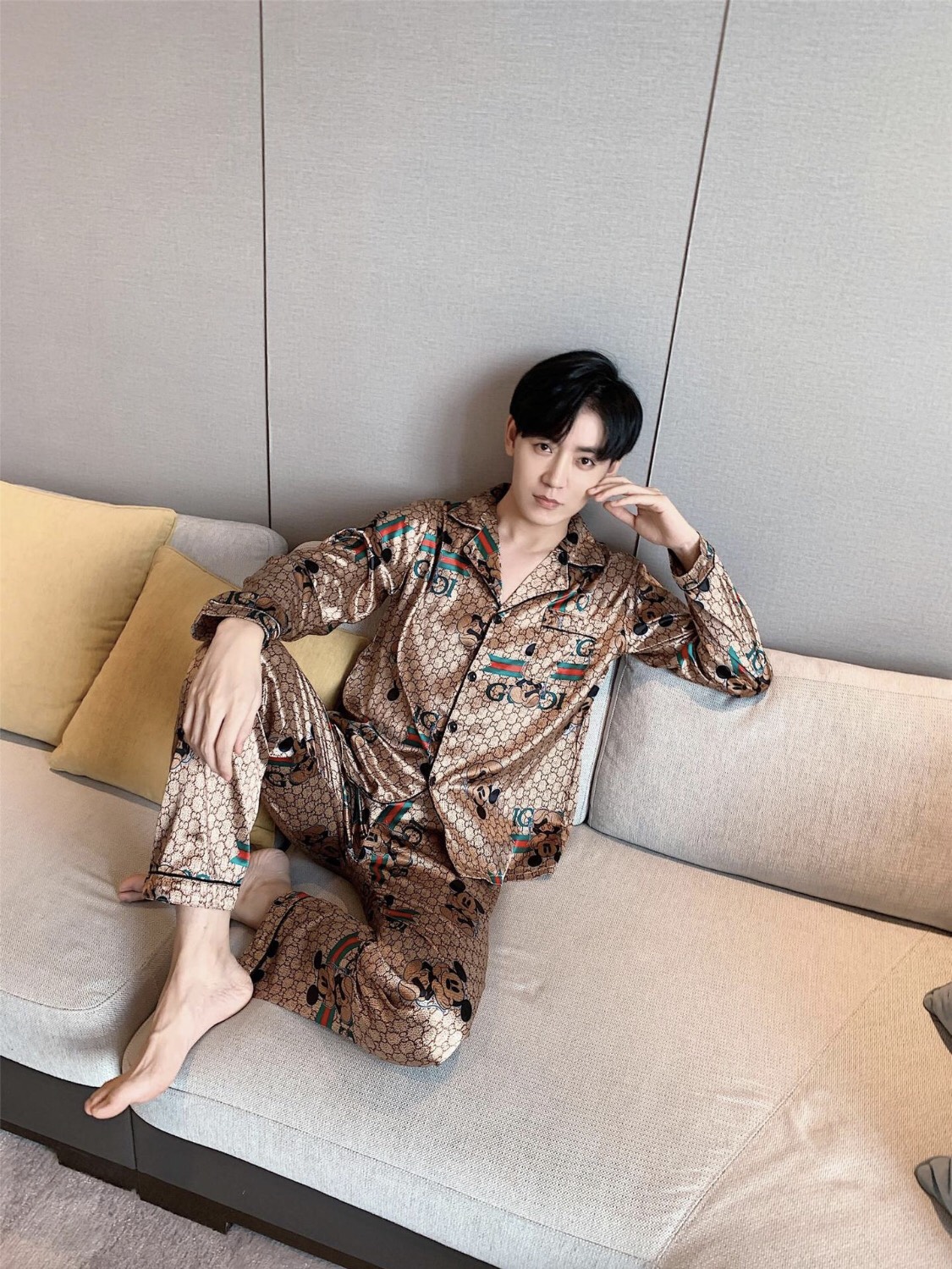 Đồ ngủ PIJAMA nam lụa cao cấp MÍC KI 716