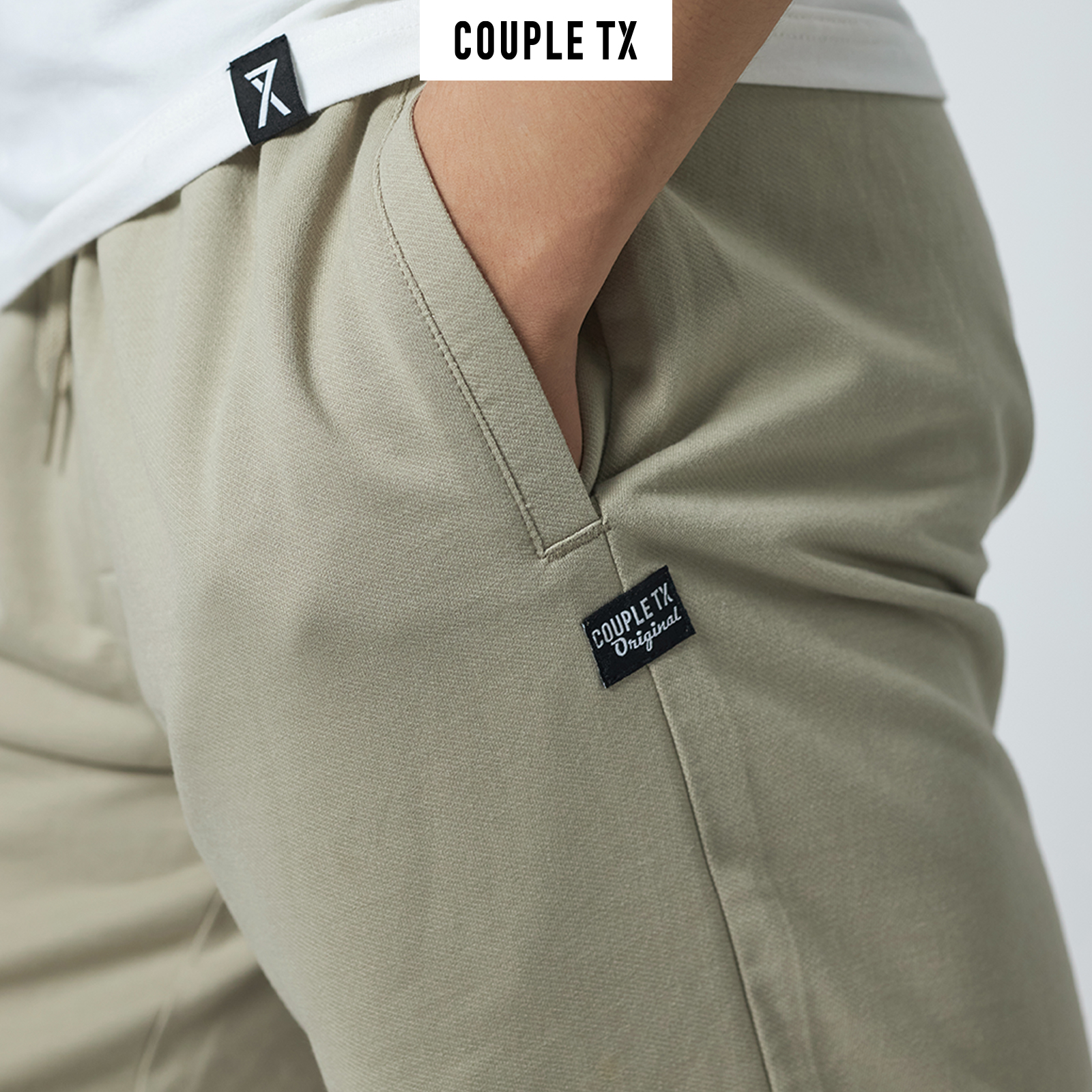 Quần Short Nam COUPLE TX -  Quần Short Thun Basic MSR 1040