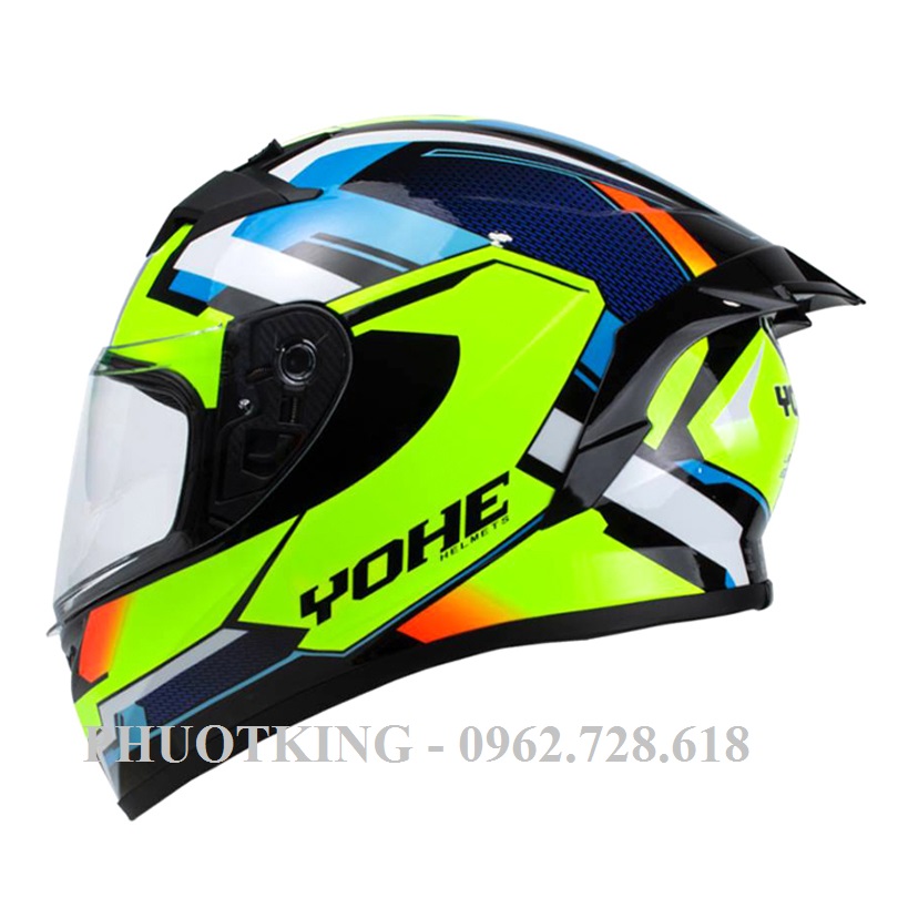 [Đủ màu - TĂNG GĂNG 100k] Mũ bảo hiểm Fullface Yohe 978 Plus