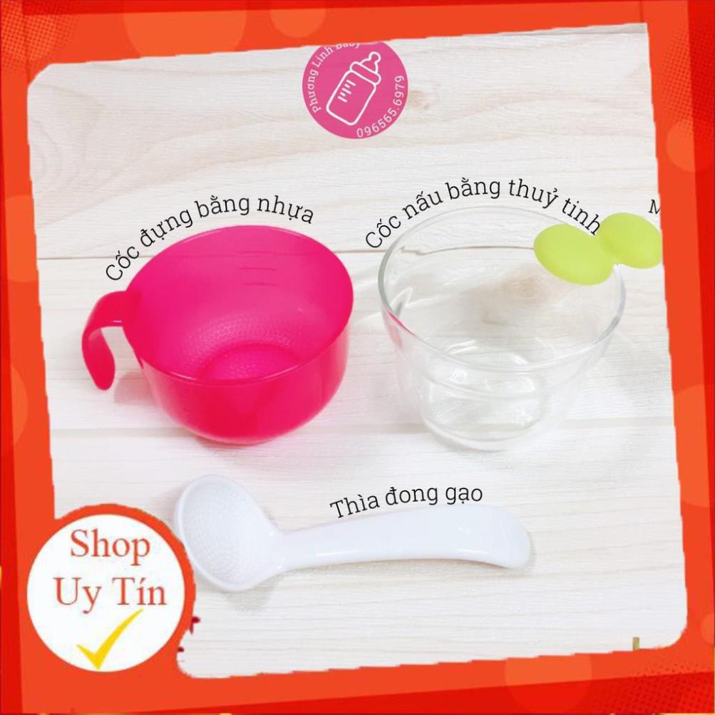 [] Cốc nấu cháo cơm nát trong nồi cơm điện richell ăn dặm (Nhật)