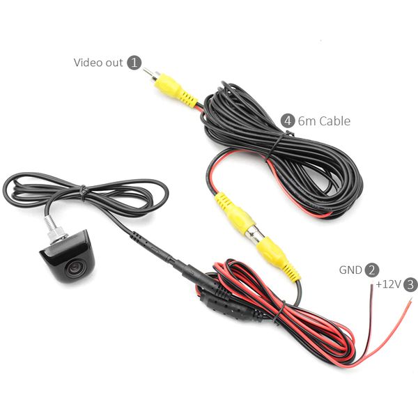 Camera lùi đán lái theo vô lăng chuẩn HD- Màu đen