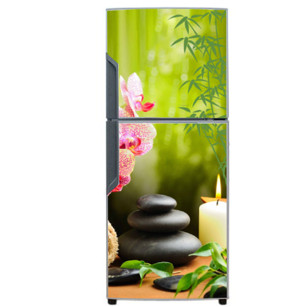 [HCM]Decal dán trang trí tủ lạnh mẫu Spa