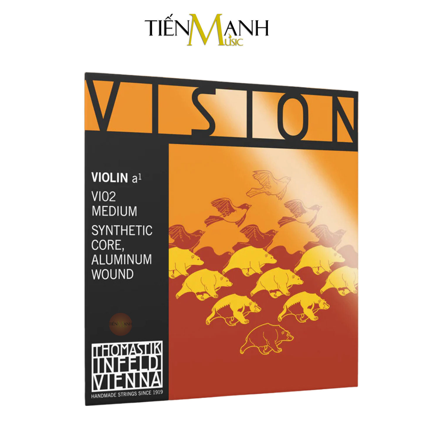 [Chính Hãng] Dây Đàn Violin Thomastik-Infeld Vision VI100 Synthetic Core Full Set 4/4 Strings