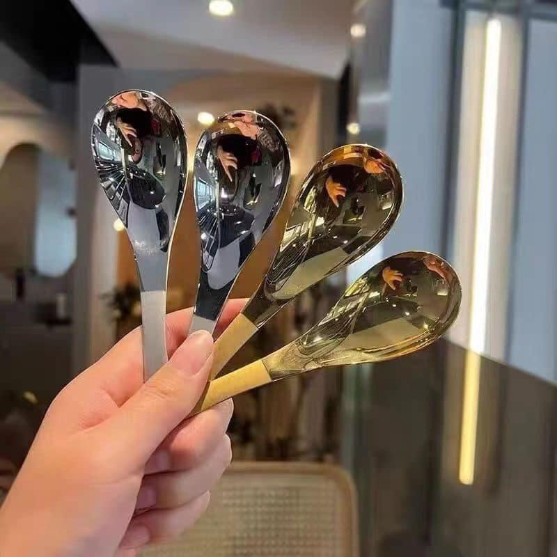 COMBO 5 THÌA MẠ VÀNG PHONG CÁCH HOÀNG GIA