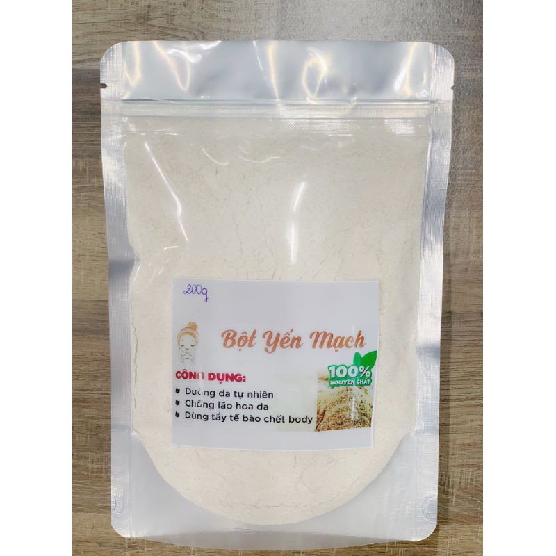 Bột Mặt Nạ Lá Trà Xanh, Yến Mạch Handmade
