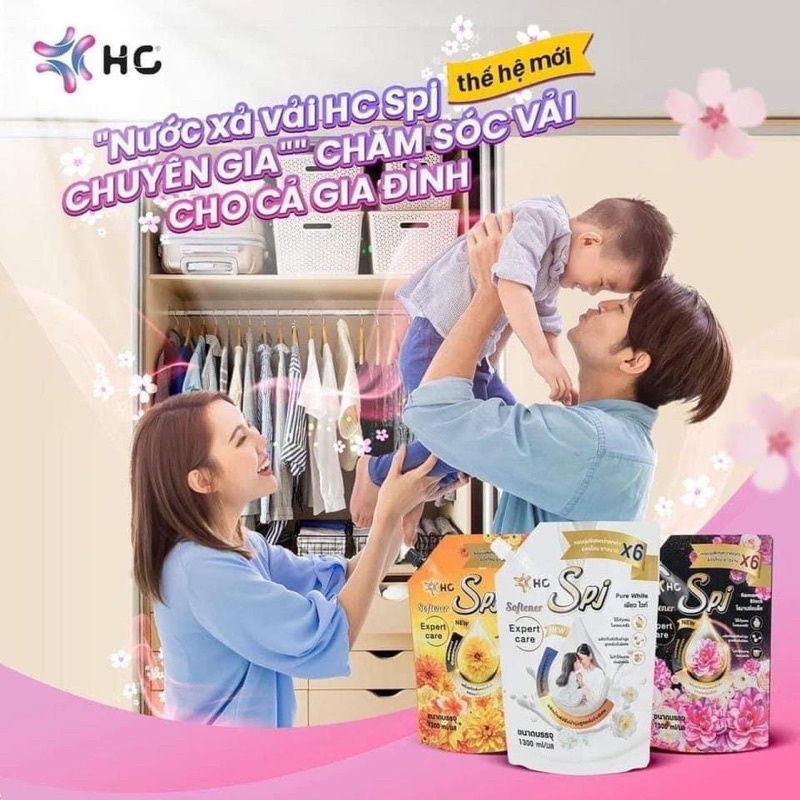 Nước Xả Vải SPJ 1300ML Thái Lan