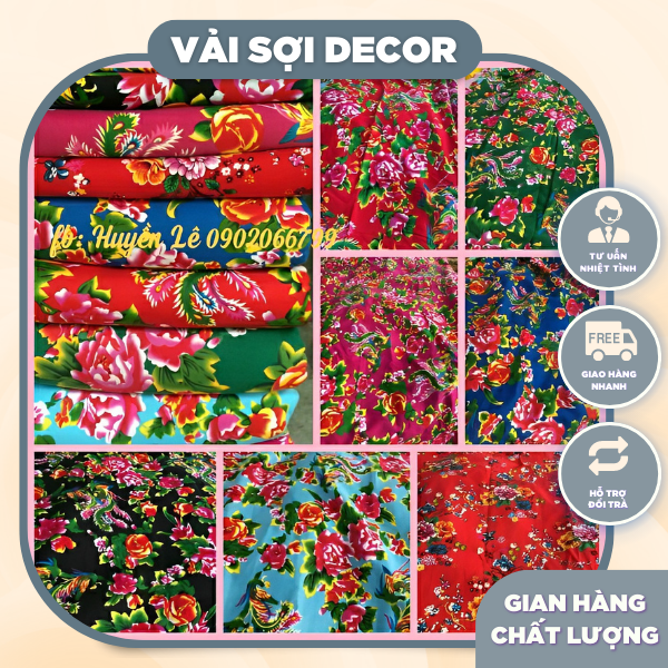 Vải chăn con công các màu chất đẹp( 2,43m x 1,6m)