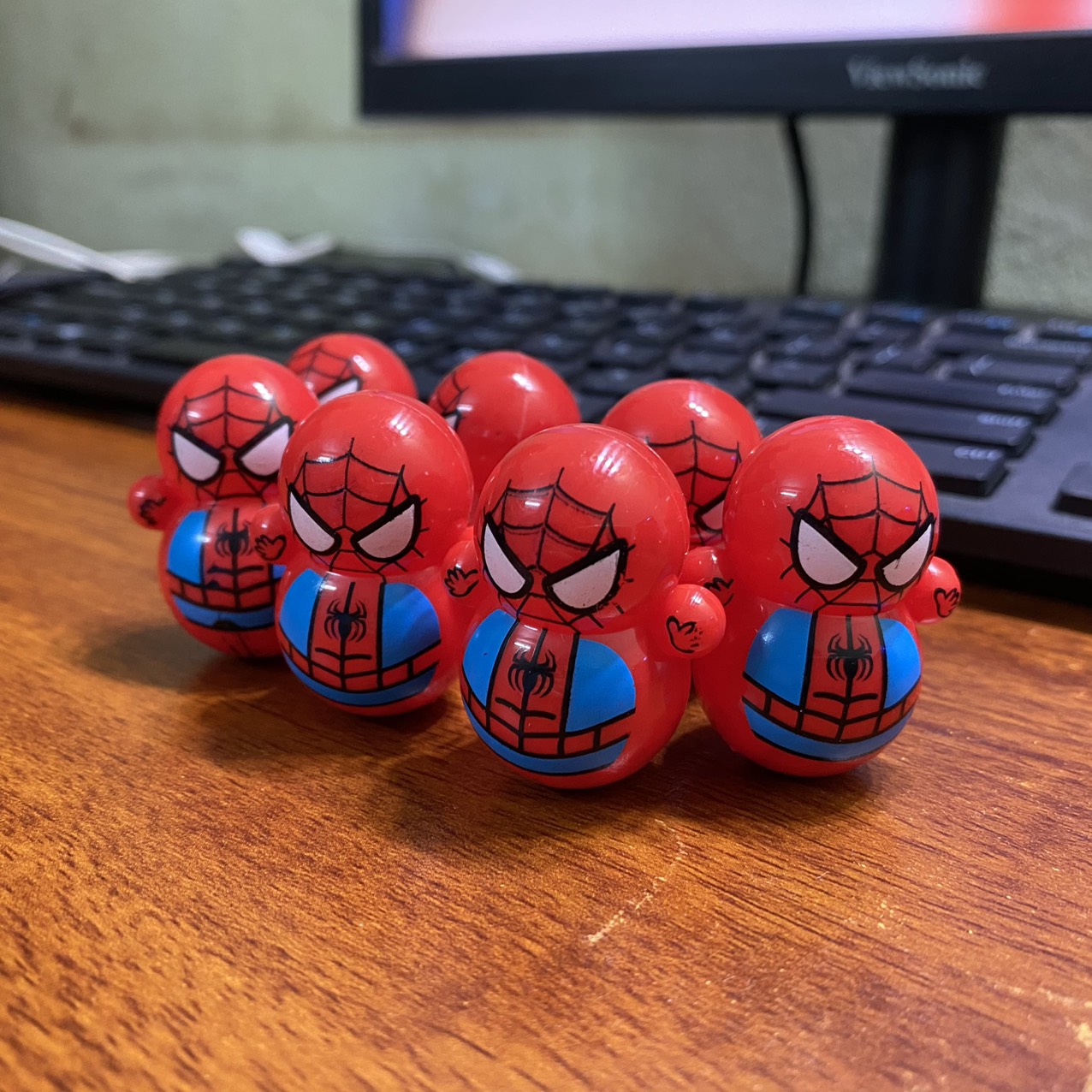 Búp bê lật đật Spiderman , Lật Đật Siêu anh hùng Nhện đỏ xinh xắn