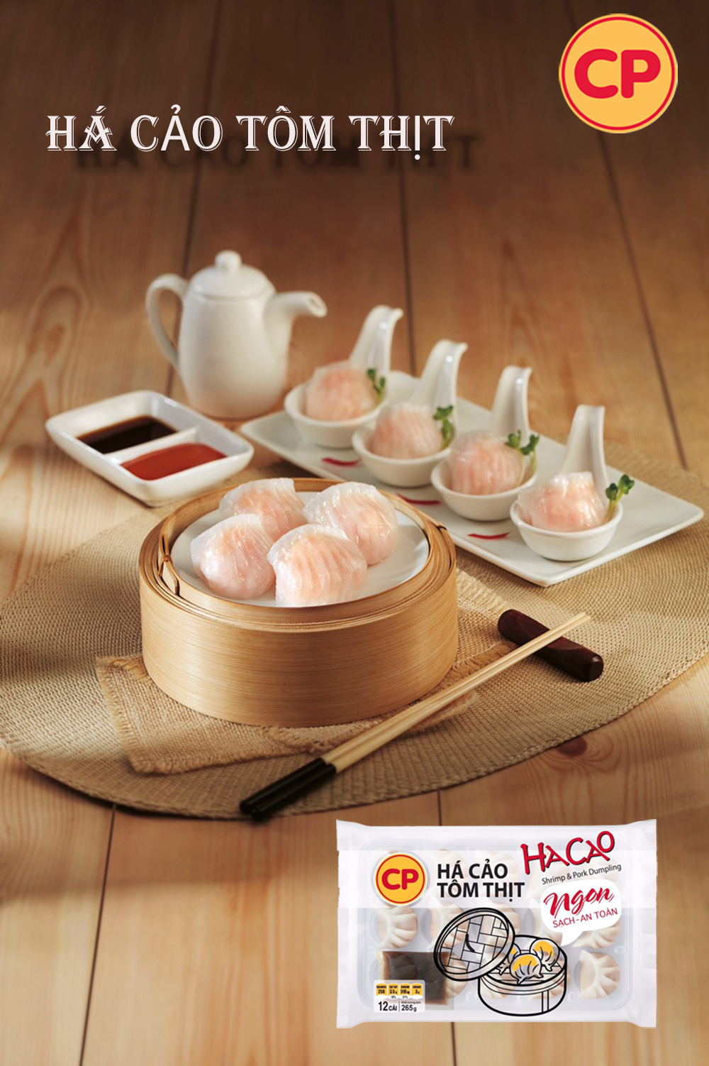 Há cảo tôm thịt CP 265g
