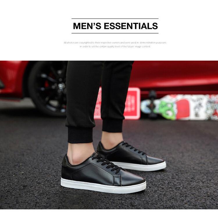 Giày sneaker nam thể thao- sneaker đen mã M1M ( Đen)