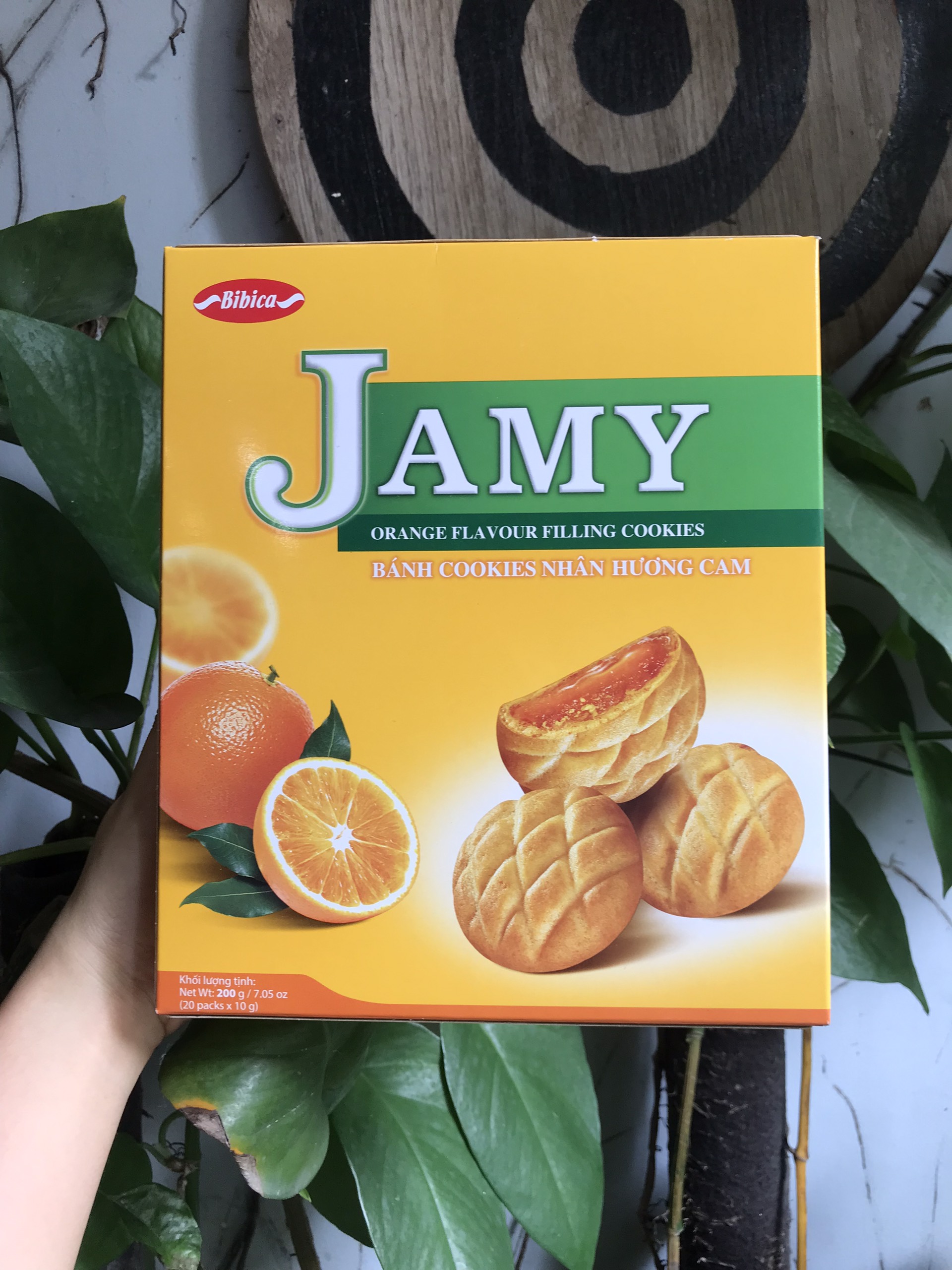 Bánh Quy Jamy Nhân Mứt Cam (Hộp 200g)