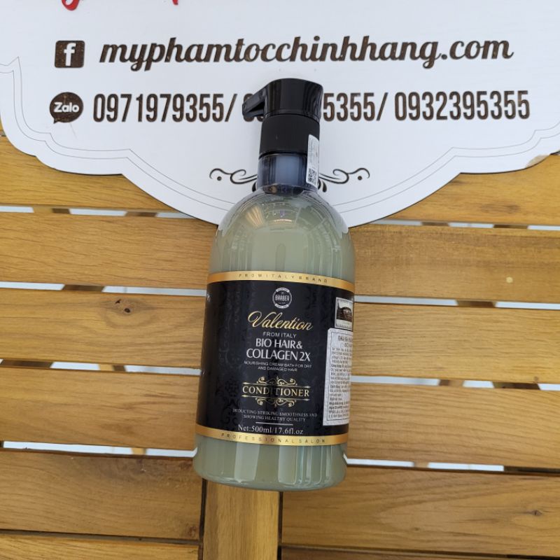 Lẻ dầu gội hoặc dầu xả valention bio hair & collagen 2x 500ml - 800ml