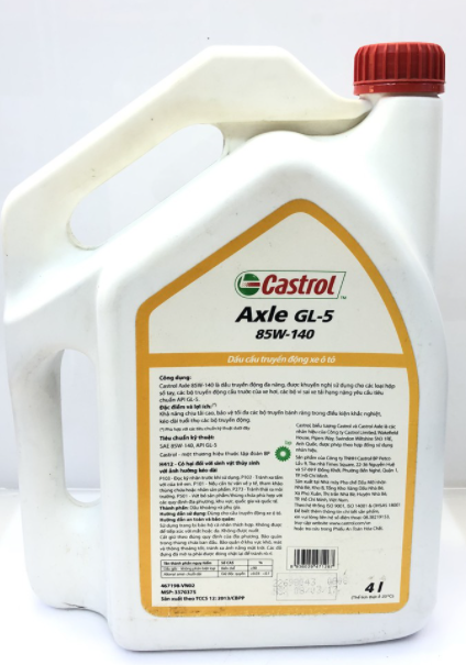 Dầu nhớt Castrol Axle 80W-90 85W-140 API GL5 (4L)