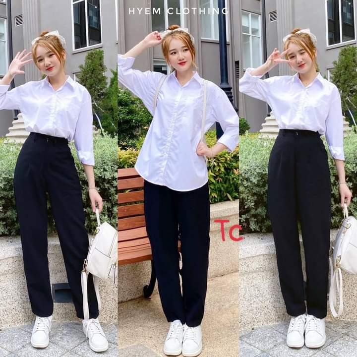 ÁO SƠ MI TRẮNG ĐI HỌC NỮ , FORM RỘNG FREESIZE