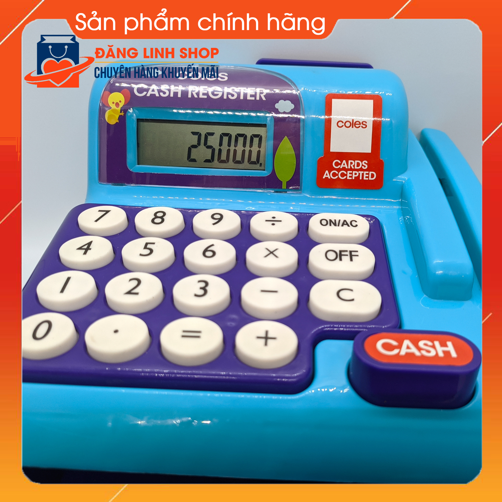 Đồ chơi máy tính tiền siêu thị cho bé