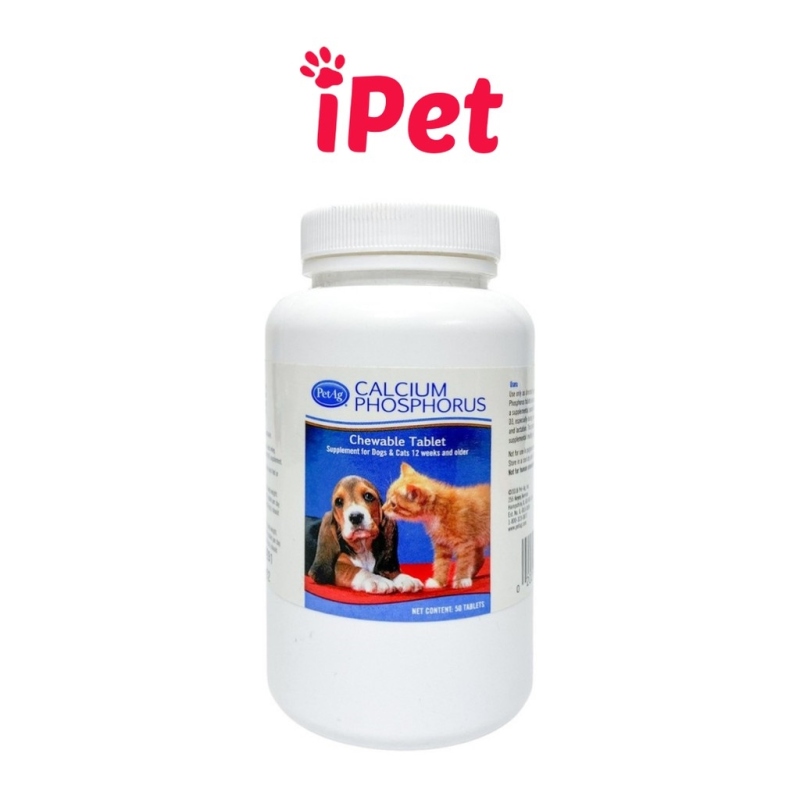 ☂♀♕ Viên Bổ Sung Canxi Calcium Phophorus Cho Thú Cưng Chó Mèo - iPet Shop