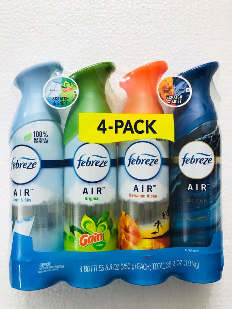 COMBO 4 XỊT THƠM PHÒNG FEBREZE AIR MỸ (4 x 250 GRAM)