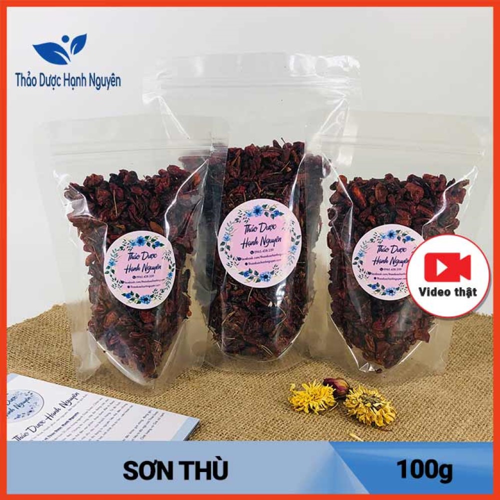 Sơn thù du khô 100g, đã tách hạt, đỏ, đẹp, hỗ trợ bổ thận, tráng dương, tăng cường sinh lý nam