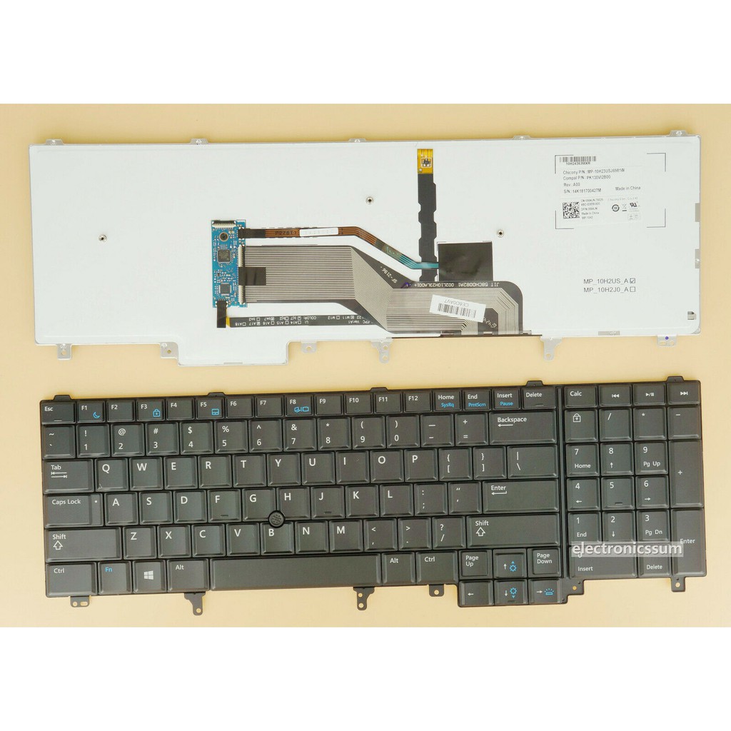 [HCM]Bàn phím Laptop Dell M2800 M4600 M4700 M4800 M6600 M6700 M6800 Loại có LED Hàng Mới