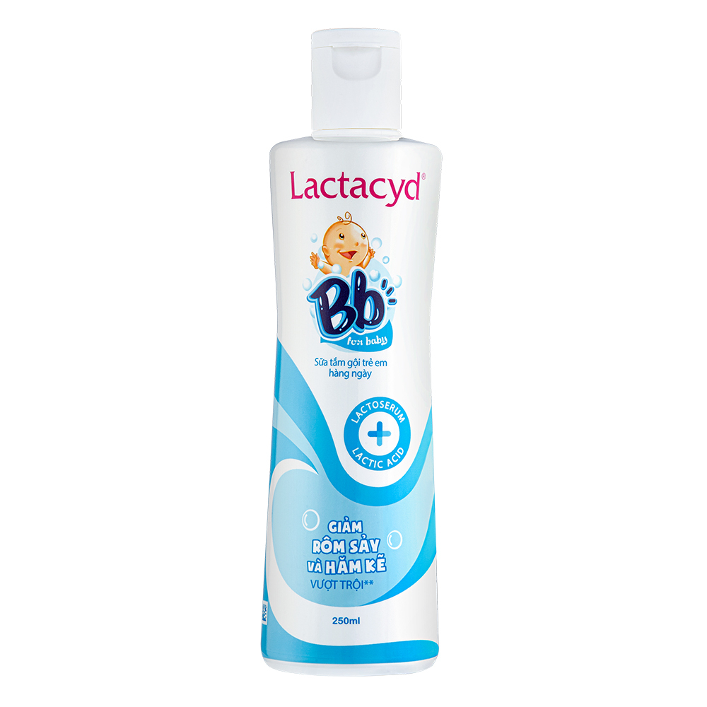 Dung dịch tắm gội cho bé Lactacyd BB 250ml