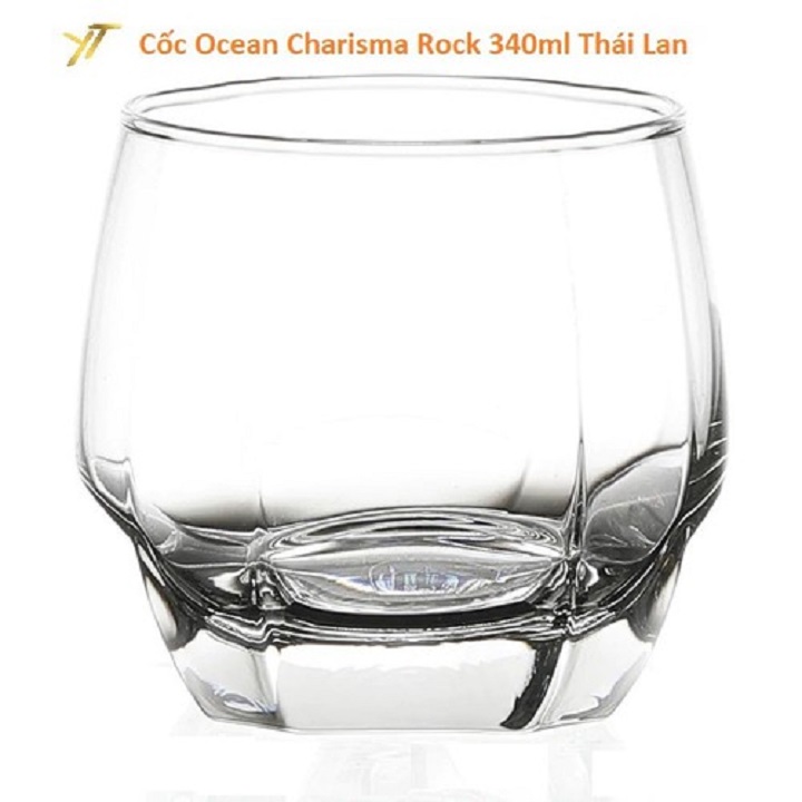 Bộ 6 Cốc thủy tinh Ocean Charisma Rock 340ml cao cấp