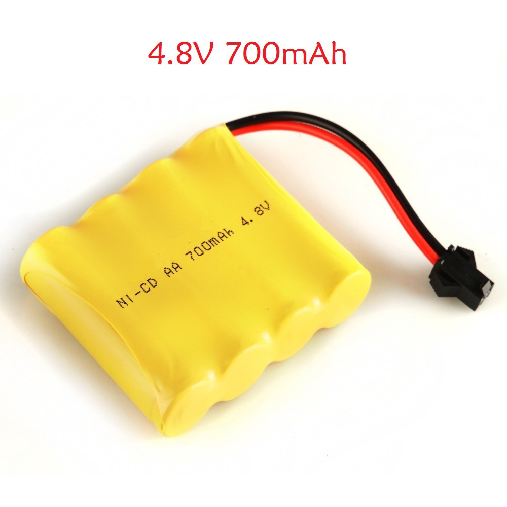 Pin Ni-Cd AA 4.8V 700mah có thể sạc lại dùng nhiều lần.