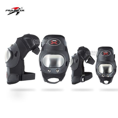 Giáp Chân Tay Inox ProX - Probiker (Loại Ngắn)