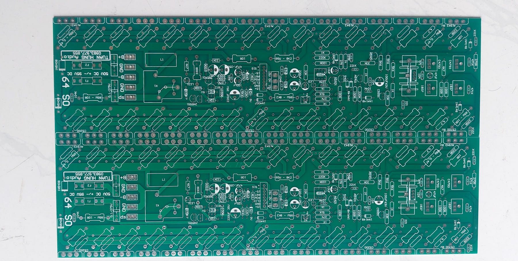 PCB MẠCH CÔNG SUẤT 64 SÒ 2 KÊNH