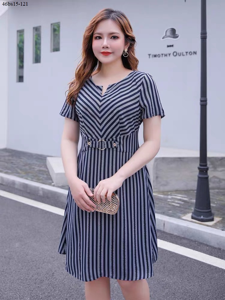 ĐẦM SỌC CÁCH ĐIỆU BIG SIZE THANH LỊCH